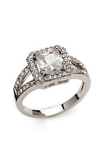 Check spelling or type a new query. Kim Rogers® Silver Tone Cubic Zirconia Crystal Square Stone Pave Ring | belk