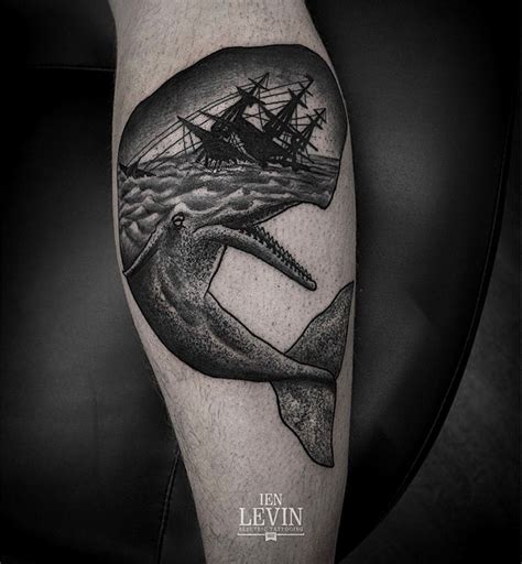 Tattoo Done By Ien Levin Whale Tattoos Ship Tattoo Tattoo Designs Men