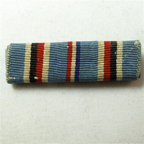 Ww2 Military Service Ribbon Army American Campaign Medal Uniform War No