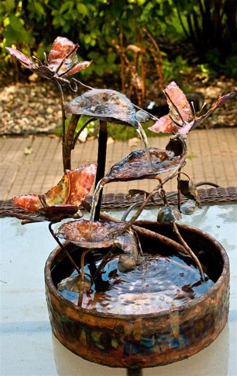 Copper Butterfly Fountain In 2020 Water Features In The Garden