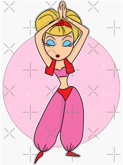 I Dream Of Jeannie Sticker For Sale By Kdpearce Redbubble