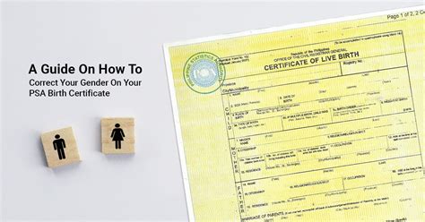 Psa Birth Certificate Gender Correction