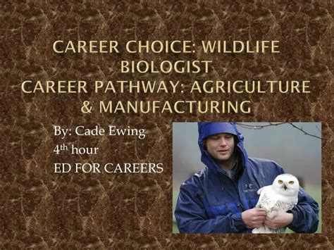 Ppt Career Choice Wildlife Biologist Career Pathway Agriculture