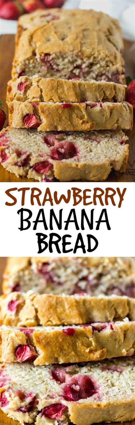 Transfer half the batter to a separate bowl. Strawberry Banana Bread (Vegan, Gluten-Free) #strawberries ...