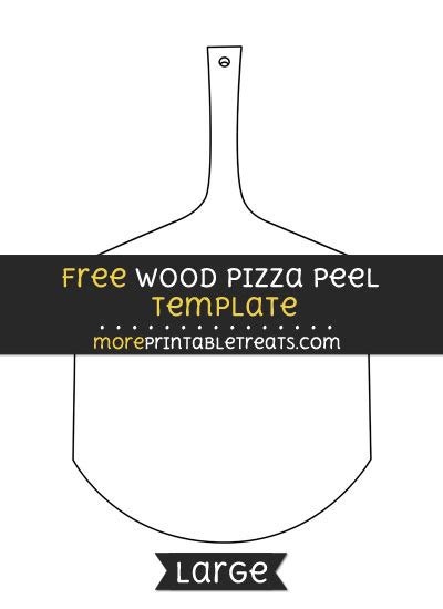 Wood Pizza Peel Template Large