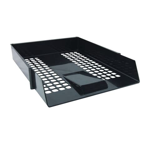 Black Plastic Letter Trays Pack Of 12 Wx10050