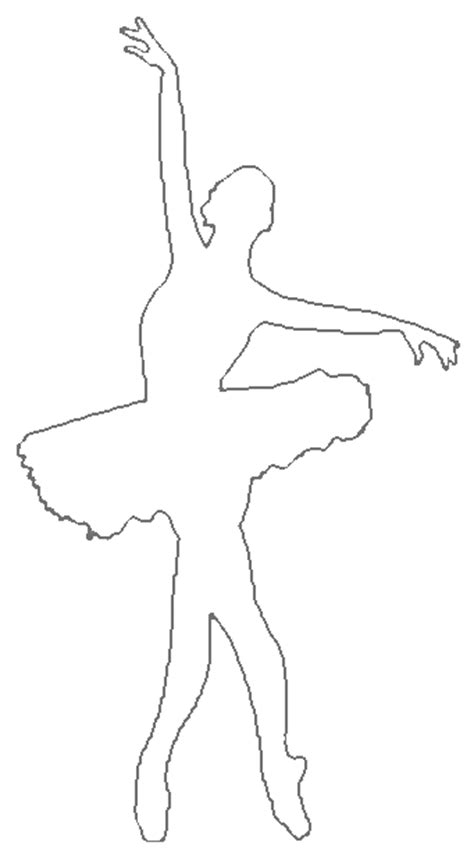 Ballerina Outline Clipart For Coloring Pages And Crafts