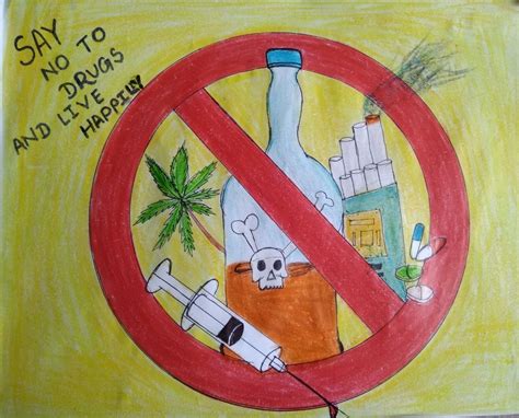 Anti Drug Day Drawing Poster – India NCC