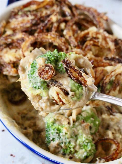 Once beef is browned and onions are clear, add bouillon mixture, rice, broccoli, and rotel. Vegan Broccoli Casserole Recipe • Veggie Society