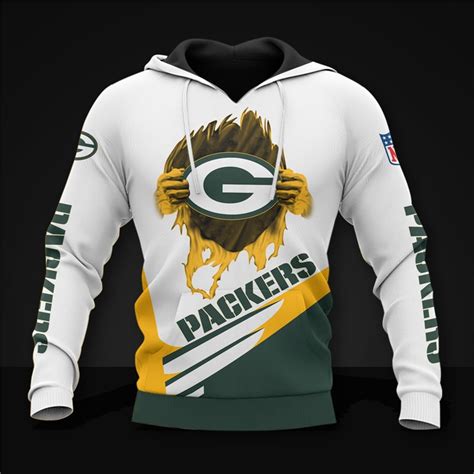 Green Bay Packers Hoodie Cool Graphic T For Men