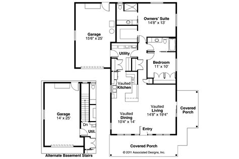 Cottage House Plans Branell 30 485 Associated Designs