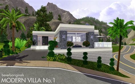 Inspiring Sims 3 Modern Villa Photo Home Building Plans