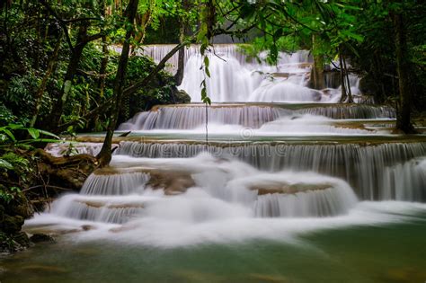 Huai Mae Kamin Waterfall Stock Photo Image Of Natural 98152262
