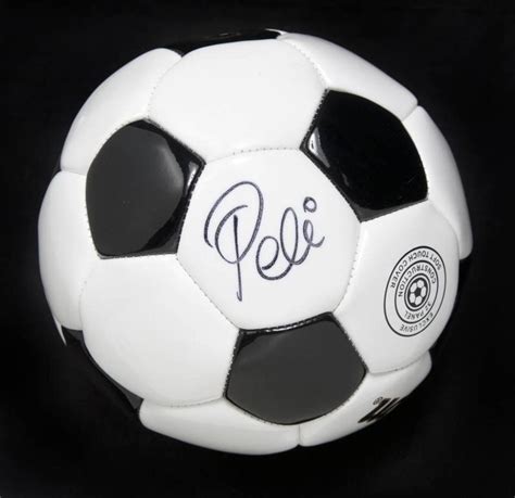 Pele Signed Soccer Ball