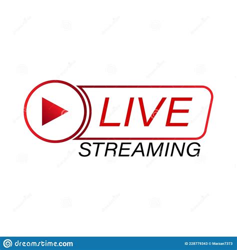 Live Streaming Icon Vector Design For The Broadcast System Live
