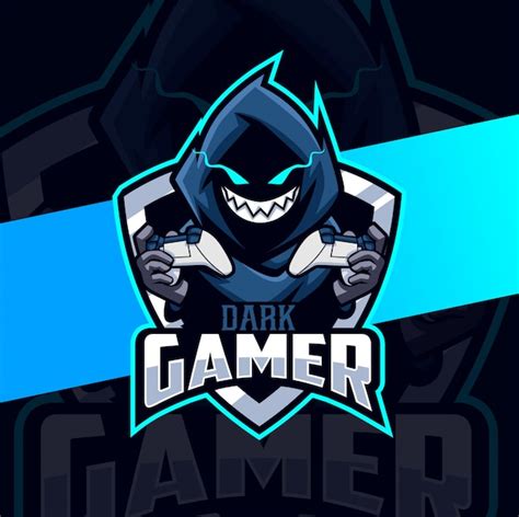 Premium Vector Dark Gamer Cloak Mascot Esport Logo Design