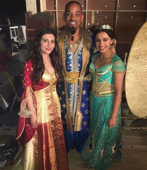 Behind Scenes Princess Jasmine Naomi Scott Daliah Nasim Pedrad Genie Will Smith Aladdin