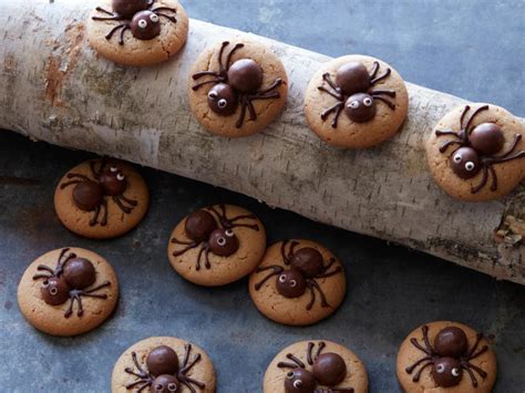 Spooky Peanut Butter Spider Cookies Recipe Food Network Kitchen
