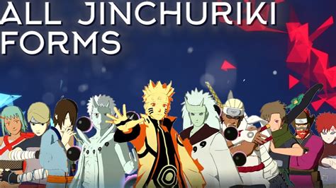 All Jinchuriki Forms Movesetcomboawakening Showcase Naruto Shippuden