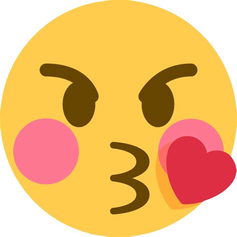 Heart Emoji Angry Kiss Iphoneemoji Emoticon Angry Kiss Emoji Png Images And Photos Finder