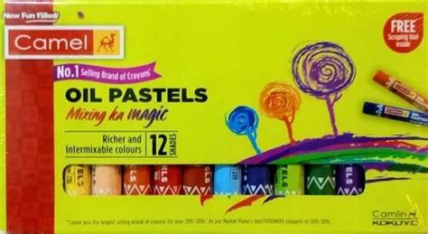 Wax 12 Shades Camel Oil Pastels Packaging Type Box At Rs 28pack In