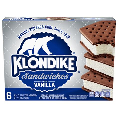Save On Klondike Ice Cream Sandwiches Classic Vanilla Ct Order Online Delivery Food Lion
