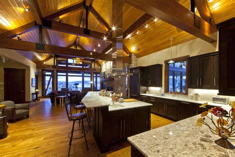 Large And Open Contemporary Kitchen In A Colorado Mountain Home By