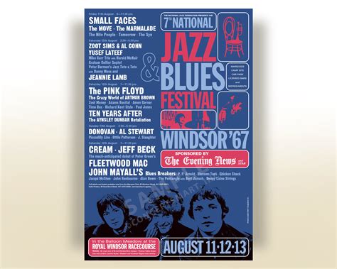 1967 British Jazz And Blues Festival Poster Growling Hamster