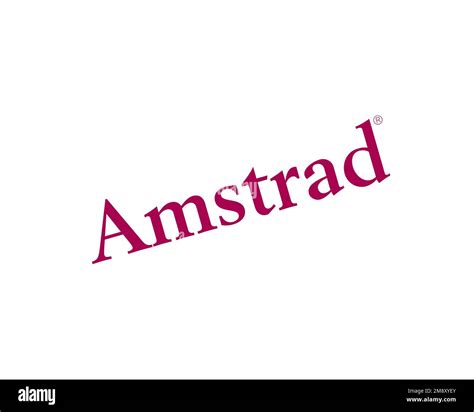 Amstrad Rotated Logo White Background Stock Photo Alamy