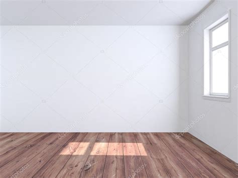 Empty White Room With Wooden Floor Stock Photo By ©bombybamby 75205775
