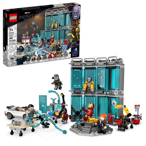 Lego Marvel Iron Man Infinity Saga Armory 76216 Building Set