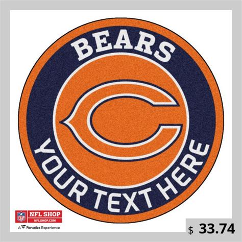 Chicago Bears 27 Personalized Roundel Mat Chicago Bears Logo