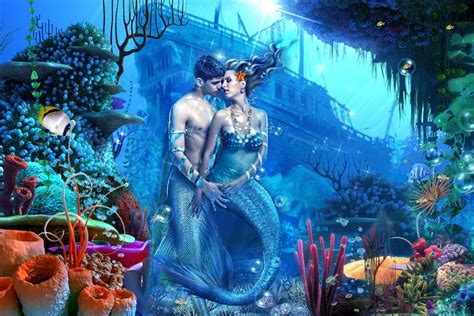 Pin By Oralia Fonseca On Mermaids Mermaid Romance Mermaid Couple