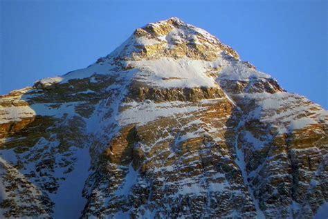 34 Mount Everest North Face Close Up From Rongbuk At Sunset