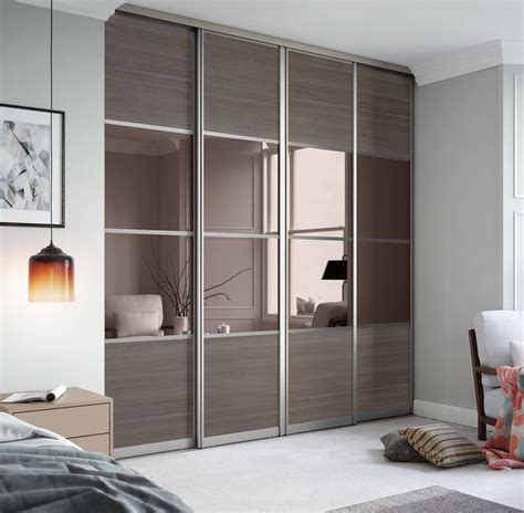How to install our sliding mirror wardrobe doors! Signature 4 panel sliding wardrobe doors in Wild Wood and ...