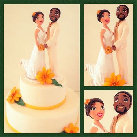 African American Wedding Cake Topper