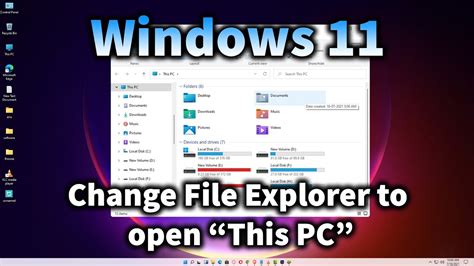 How To Make File Explorer Open To This Pc In Windows Youtube