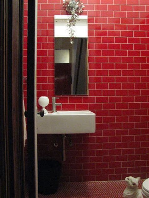 39 Red Bathroom Tile Ideas And Pictures