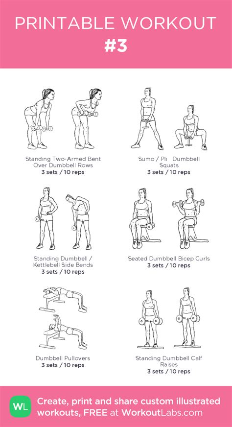3 Illustrated Exercise Plan Created At • Click For A