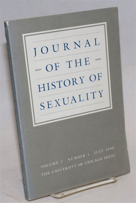 Journal Of The History Of Sexuality Vol 1 1 July 1990