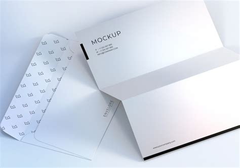 Closeup Monarch Envelope And Letterhead Design Mockup Premium Psd File