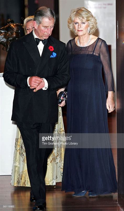 Hrh Camilla Duchess Of Cornwall Wearing A Dress By Fashion