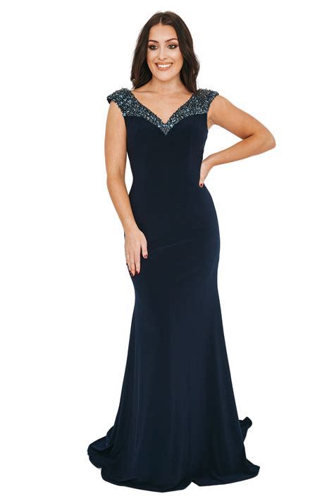 Full length dress with sequin details. 8986372 - Catherines of Partick