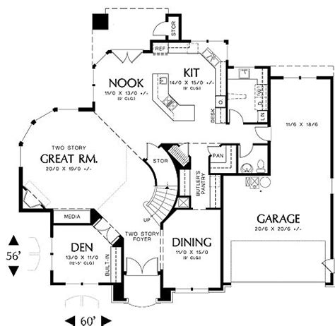 Enjoy the sunny, open atmosphere throughout the home. First Floor Plan image of Sedgwick House Plan. awesome ...