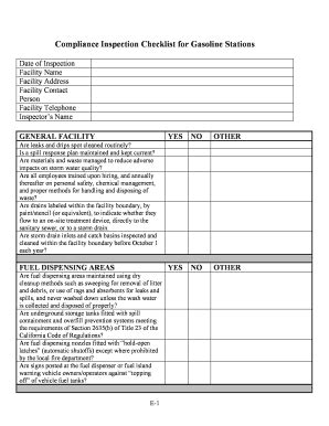 Waste Inspection Checklist Fill Online Printable Fillable Blank