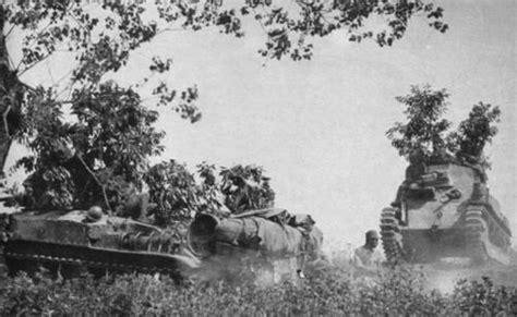 Type 89 Tanks Using Camouflage In The Phillipines 1942