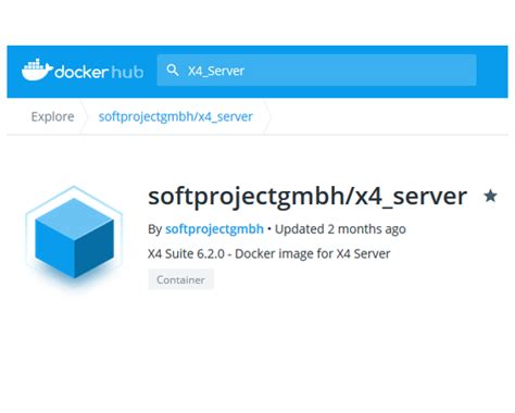The resulting docker image will have a single entry point for the job. X4 Server-Image ab sofort über Docker Hub verfügbar