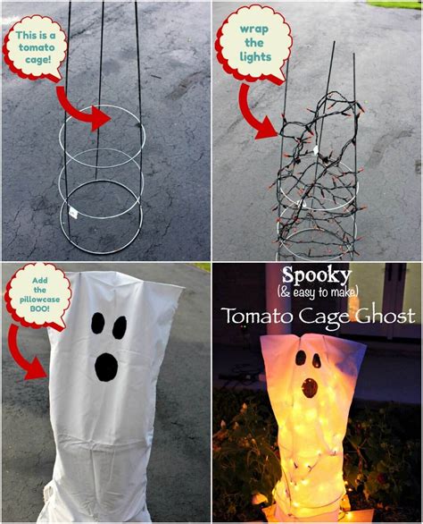 Tomato Cage Ghosts For Halloween This Was One Of My Very First