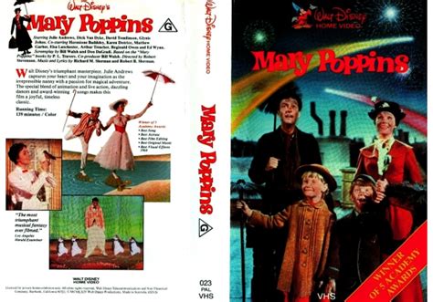 Mary Poppins On Walt Disney Home Video Australia Betamax Vhs Videotape