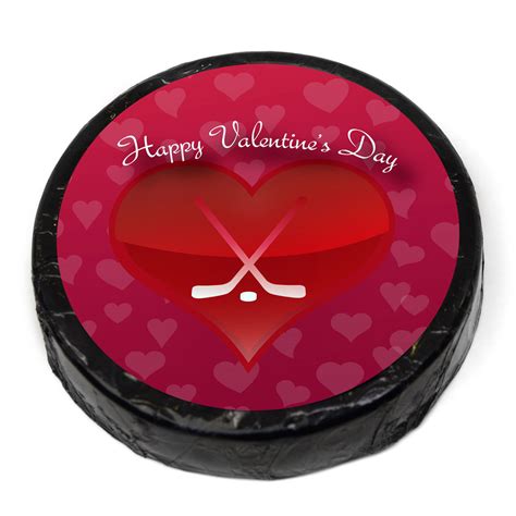 Valentines Day Chocolate Hockey Puck